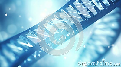 DNA gene helix spiral molecule structure. Neural network AI generated Neural network AI generated Stock Photo
