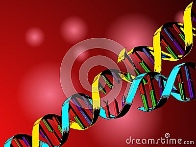 Dna genetic engineering Stock Photo