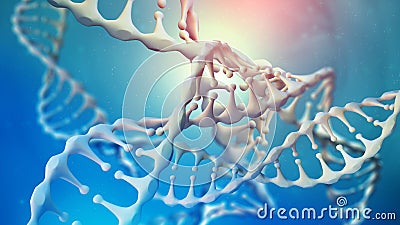 Dna Genetic Engineering. Genetics, science, genome, medicine, biology concepts. Science Biotechnology Cartoon Illustration
