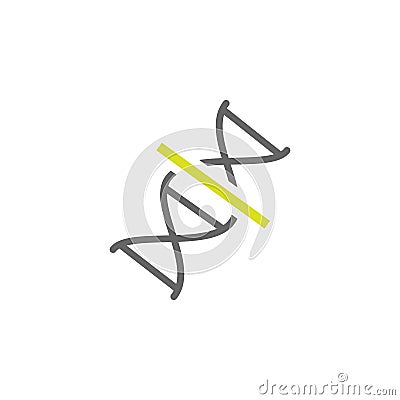 Dna, genome icon. Element of Science experiment icon for mobile concept and web apps. Detailed Dna, genome can be used for web and Stock Photo