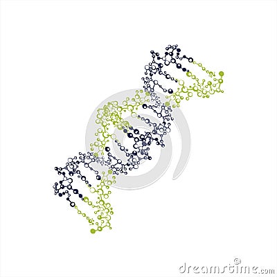 DNA helix biotechnology gene chromosome logo and vector illustration Vector Illustration