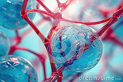 DNA helix, biotechnology and molecular engineering, scientific medicine and innovation concept. DNA gene editing using Stock Photo