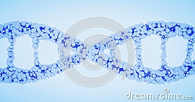 DNA helix, DNA strand, genome gene editing, helix decomposing, genome concept gene CRISPR editing strand sequencing Stock Photo