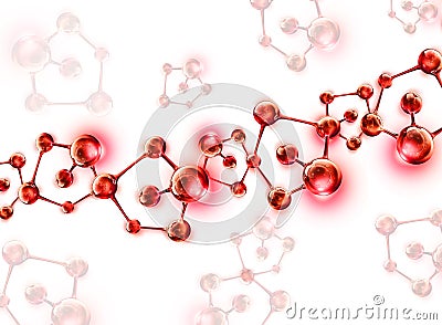 DNA Helix Molecular Background Stock Photo