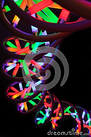 DNA helix strand Stock Photo