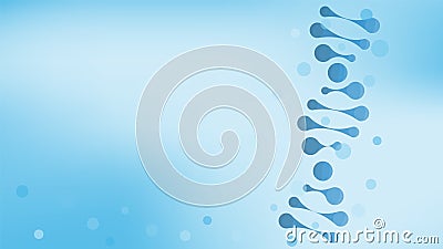 DNA helix structure, science and technology abstract background Vector Illustration