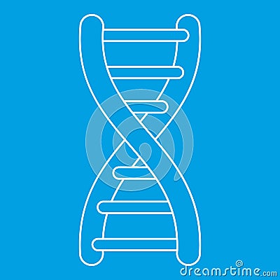 Dna icon, outline style Vector Illustration