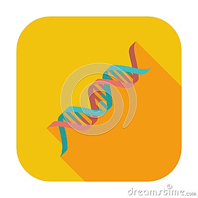 DNA icon. Vector Illustration