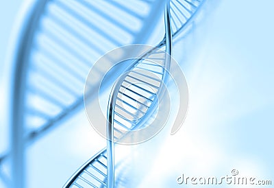 A dna in medical background Stock Photo