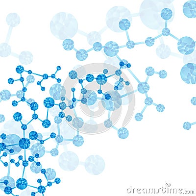 Dna molecule, abstract background Vector Illustration