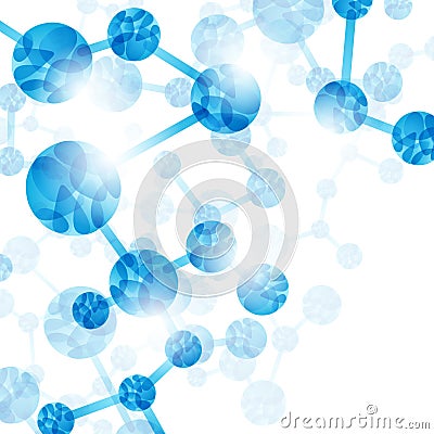 Dna molecule, abstract background Vector Illustration