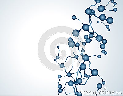 Dna molecule, abstract Cartoon Illustration