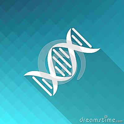 DNA molecule icon Vector Illustration