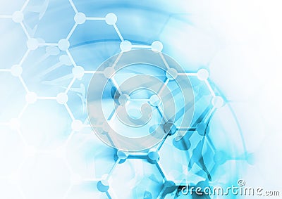 DNA molecule structure background Cartoon Illustration