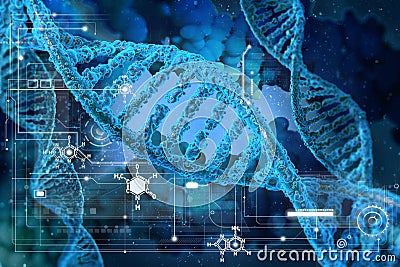 DNA molecules Stock Photo