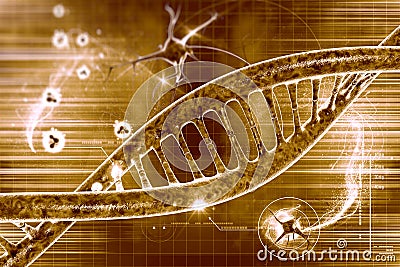 DNA molecules Stock Photo