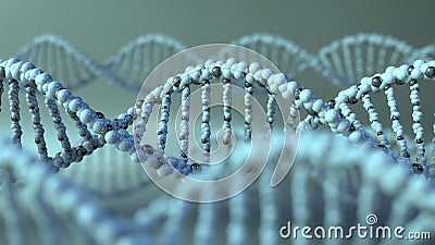 DNA molecules. Gene, genetic research or modern medicine concepts. 3D rendering Stock Photo