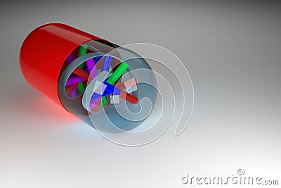 DNA In Pill Stock Photo
