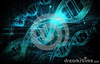 DNA Sequencing - DNA Editing - Genomic Revolution Stock Photo