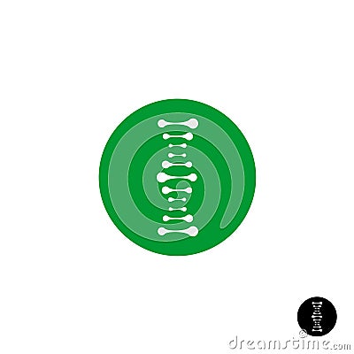 DNA simple science logo with metaball style elements Vector Illustration