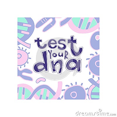 Dna somil Vector Illustration