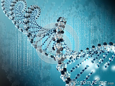 DNA spiral Stock Photo
