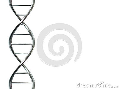 DNA Strand Cartoon Illustration