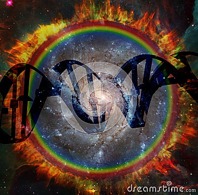 DNA strand - Origin of Life Stock Photo