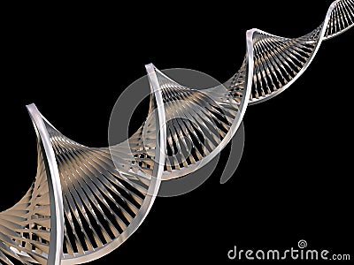 DNA strands Stock Photo