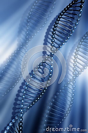 DNA strands Stock Photo