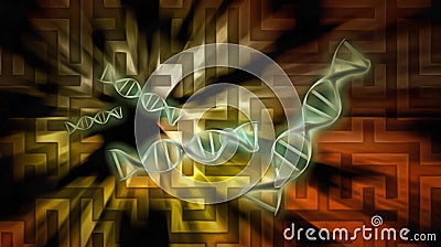 DNA strands Stock Photo