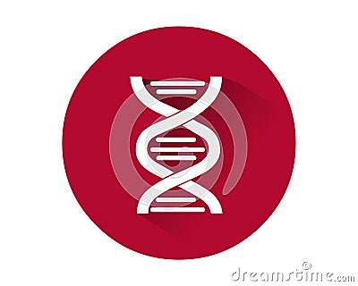 DNA structure icon vector.Human internal organ Vector Illustration