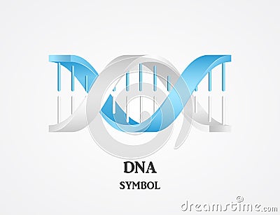 DNA symbol, DNA logotype Vector Illustration