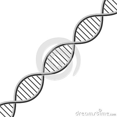 DNA symbol. Vector Illustration Cartoon Illustration