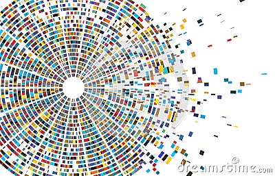 Dna test infographic. Genome sequence map, chromosome architecture and genetic sequencing chart abstract data vector Vector Illustration