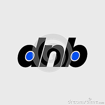 DNB company name vector monogram with initial letters Stock Photo
