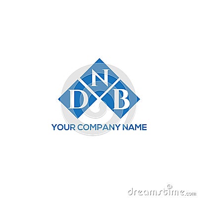 DNB letter logo design on WHITE background. DNB creative initials letter logo concept. D NB letter design Vector Illustration