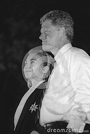 DNC Fundraiser in New York City, 1992 Editorial Stock Photo