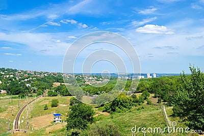 Dnepropetrovsk and its suburbs Stock Photo