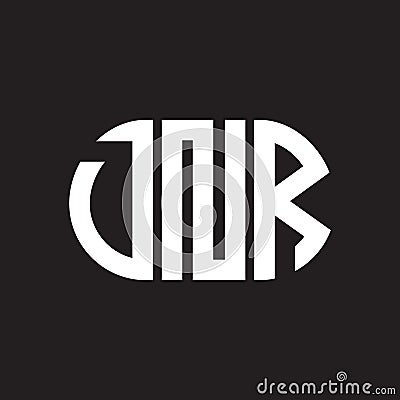 DNR letter logo design on black background. DNR creative initials letter logo concept. DNR letter design Vector Illustration
