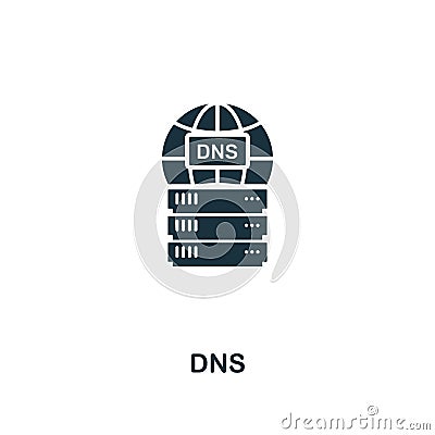 Dns icon. Premium style design from web hosting icon collection. Pixel perfect Dns icon for web design, apps, software Stock Photo