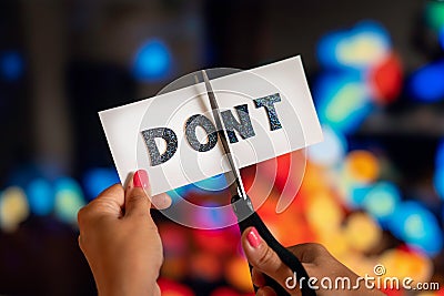 Do or dont. Stock Photo