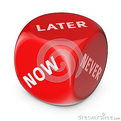 Do it later Stock Photo