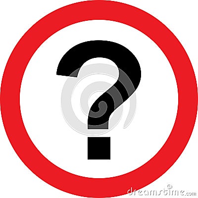 No questions sign Stock Photo