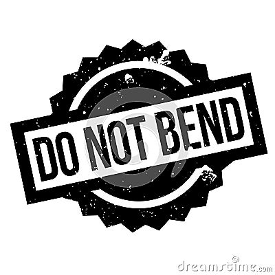 Do Not Bend rubber stamp Vector Illustration