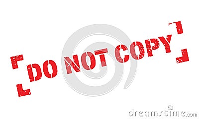 Do Not Copy rubber stamp Vector Illustration
