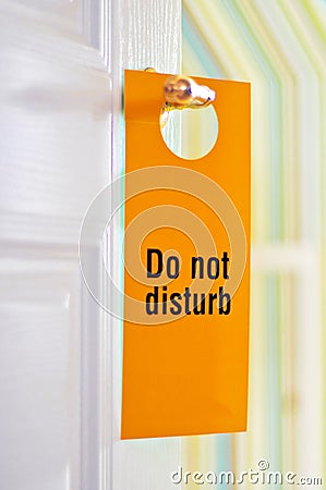 Do not disturb Stock Photo