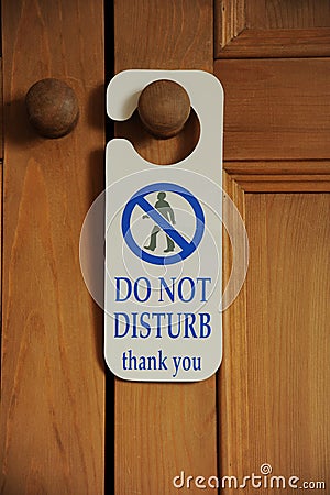 Do Not Disturb Stock Photo