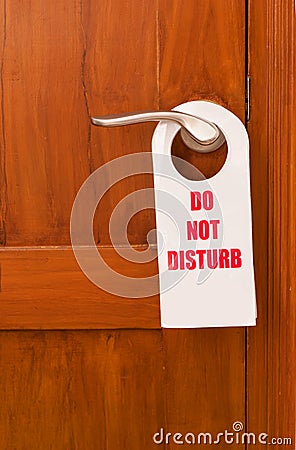 Do not disturb Stock Photo