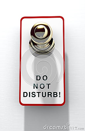 Do not disturb! Stock Photo